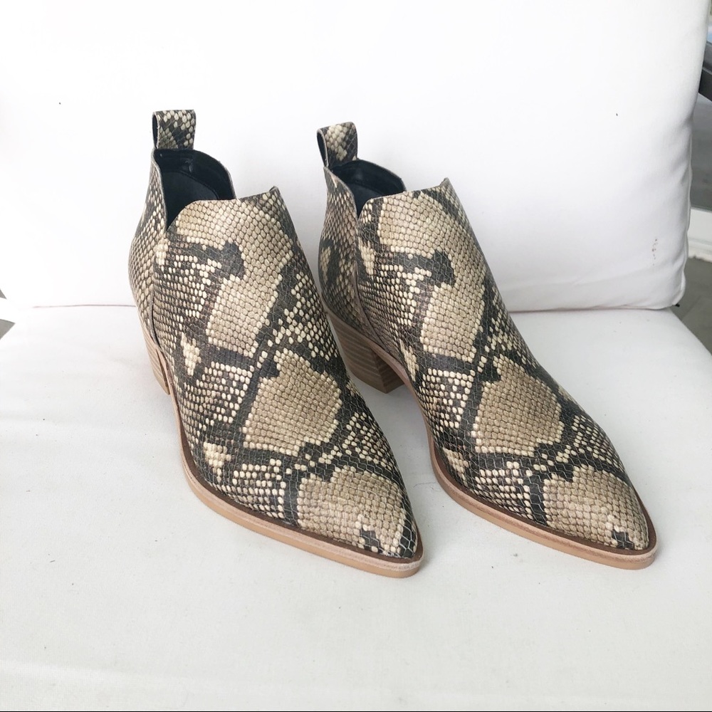Dolce Vita Shoes Sonni Western Ankle Snakeskin Booties Boots Size 7.5 NEW - Picture 2 of 8